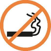 Bitte nicht im Haus rauchen